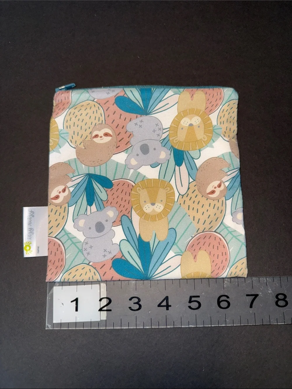 Itzy Ritzy Snack Happens Kids Animal Print Snack Bag - Pastel Multicolor